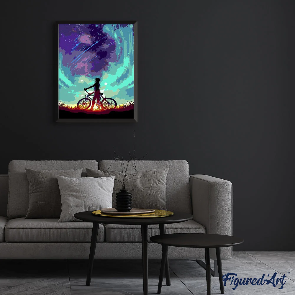 Bike and colorful sky - Image 3