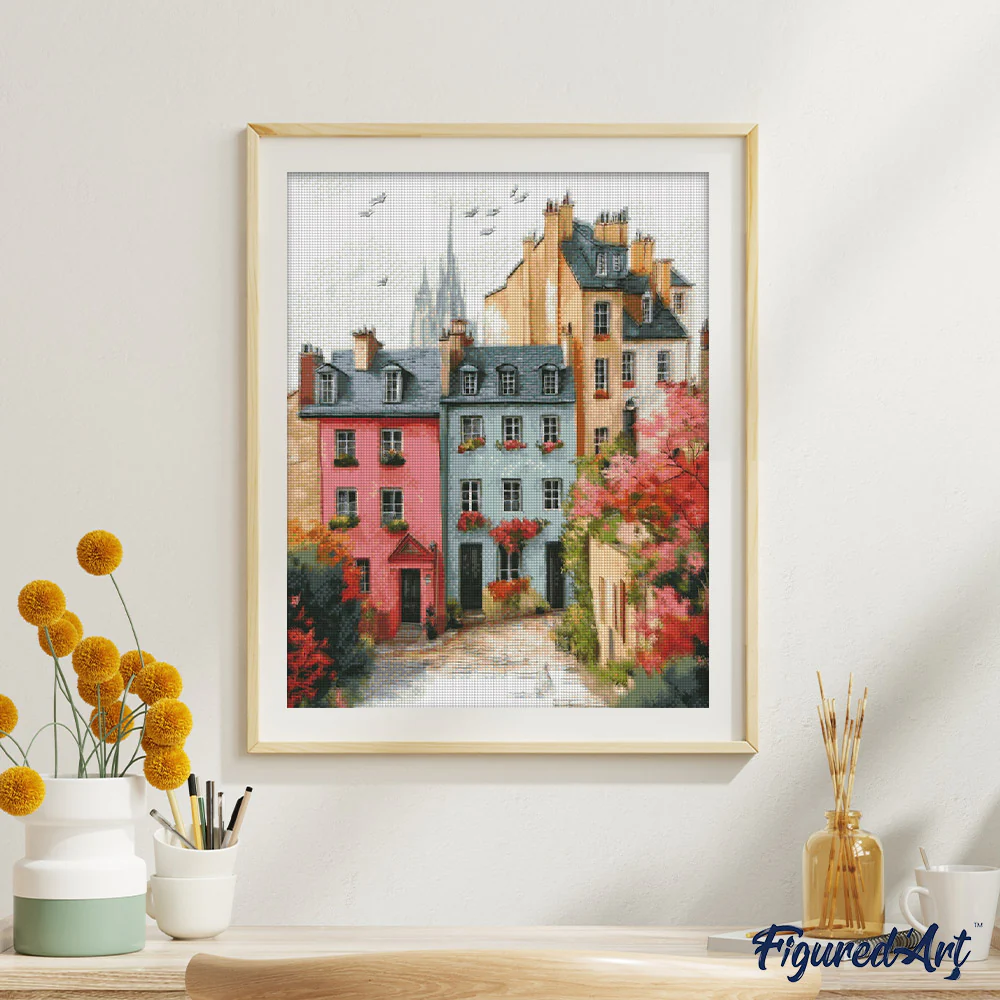 Diamond Painting - Colorful Old Town - Image 3