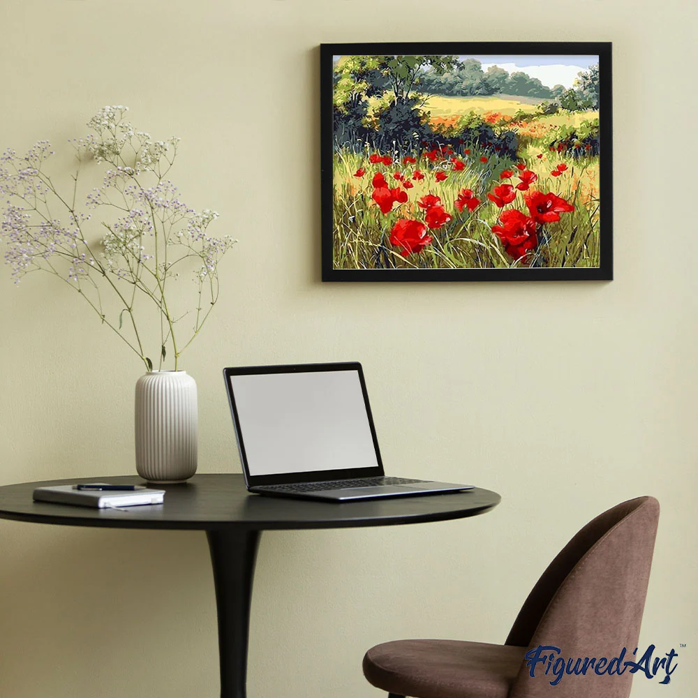 Field of Poppies in the countryside - Image 3