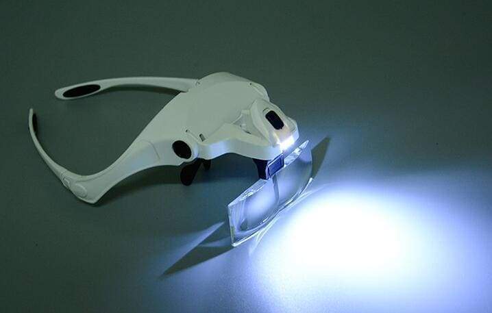 Headband Magnifier Glass Magnifying Glasses with Lamp for Paint by Numbers - Image 6