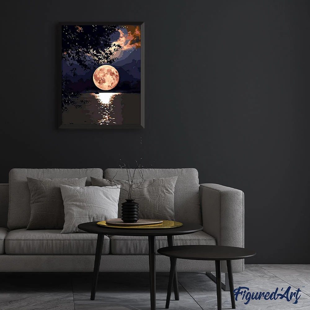Moon Reflection on the Lake - Image 3
