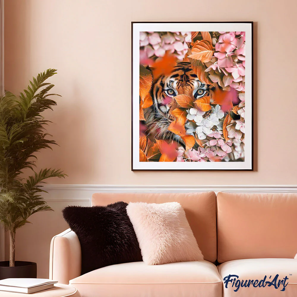 Tiger and Flowers - Image 3